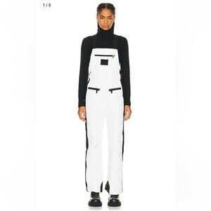 Goldbergh Agnes Cecile Ski Bibs Pants Salopettes White Black NWT US 4